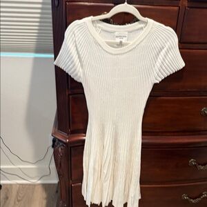 Willow & Wind White Ribbed Knit dress